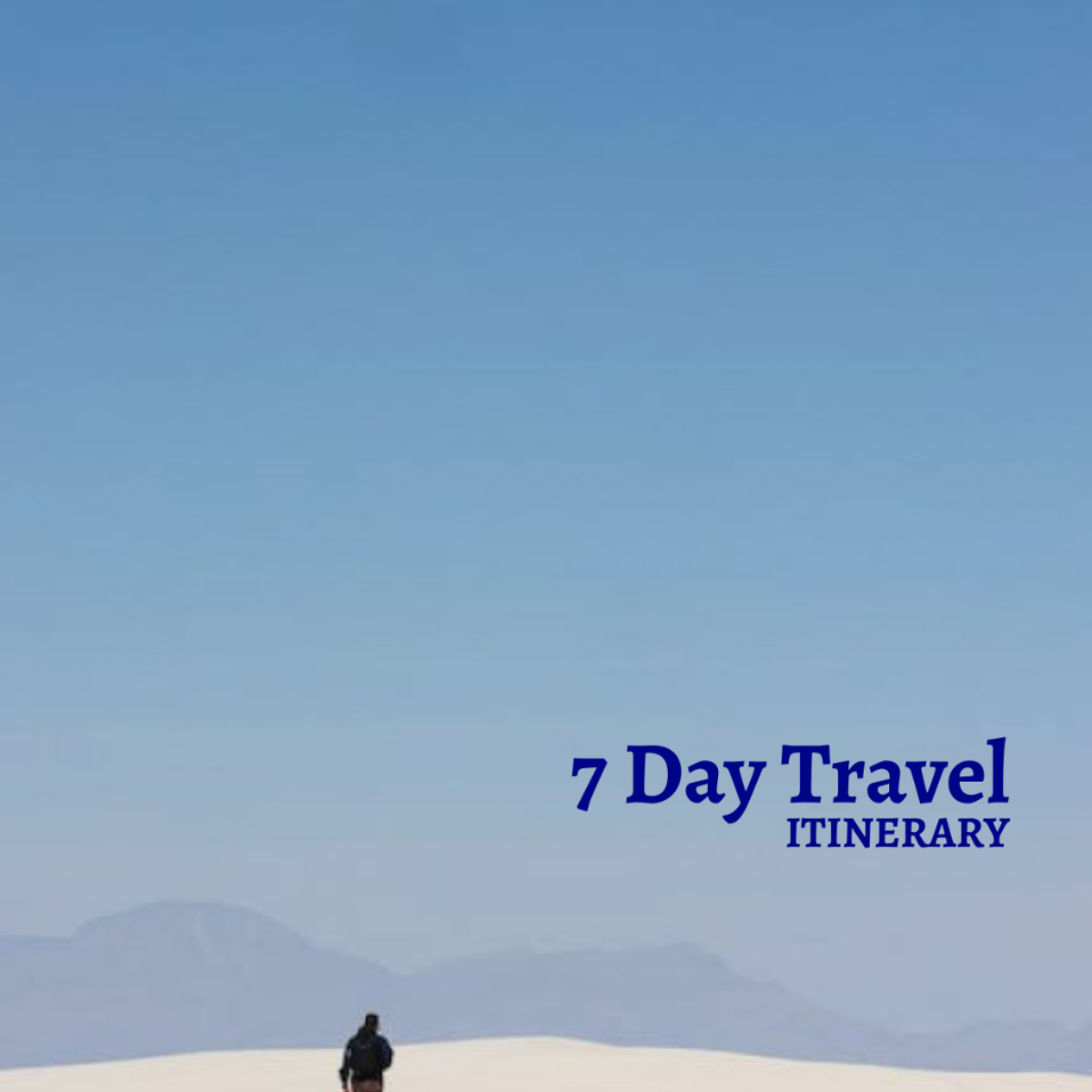 7 Day Travel Itinerary Template