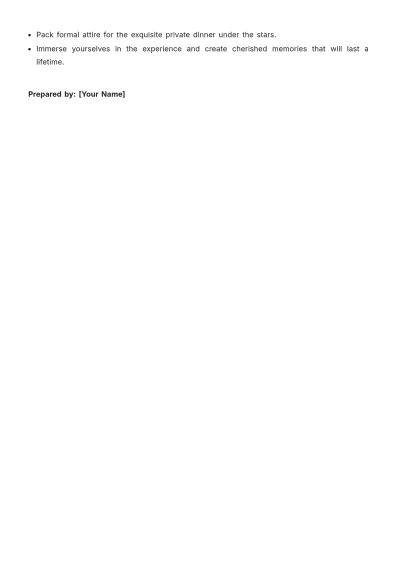 Free Surprise Trip Itinerary Template to Edit Online