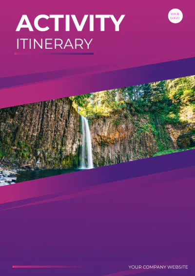 Free Activity Itinerary Template to Edit Online
