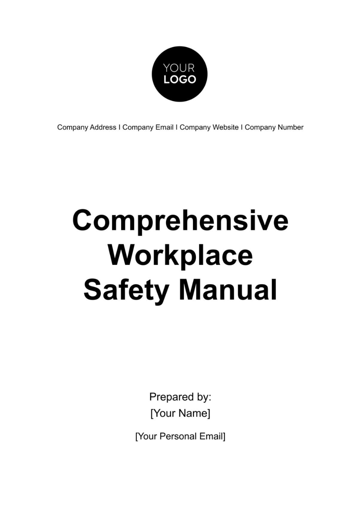 Comprehensive Workplace Safety Manual HR Template