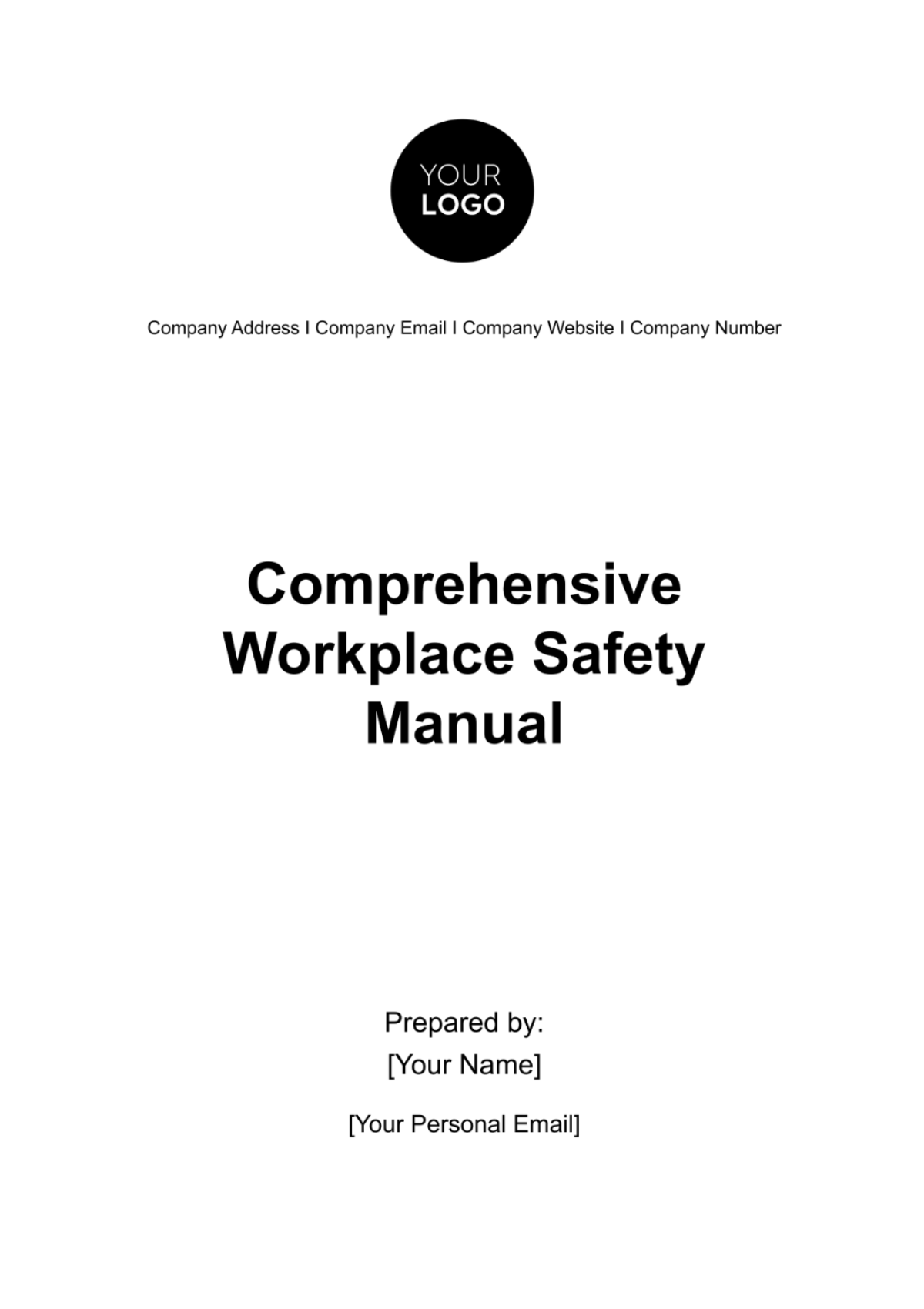 Comprehensive Workplace Safety Manual HR Template - Edit Online & Download