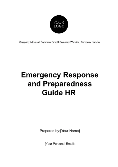 Free Emergency Response and Preparedness Guide HR Template to Edit Online