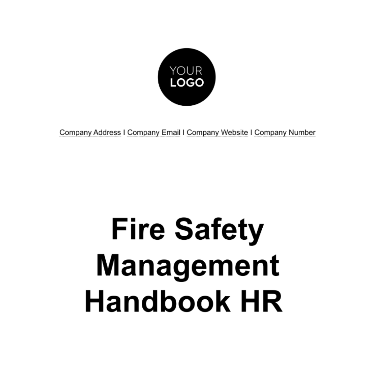 Fire Safety Management Handbook HR Template - Edit Online & Download