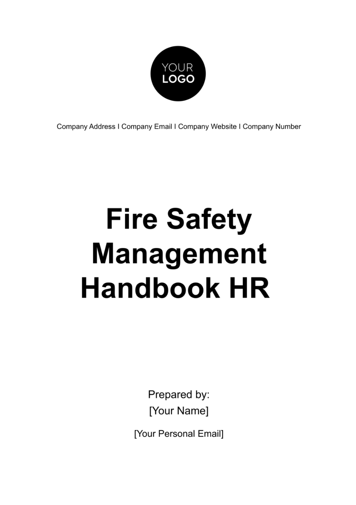 Fire Safety Management Handbook HR Template