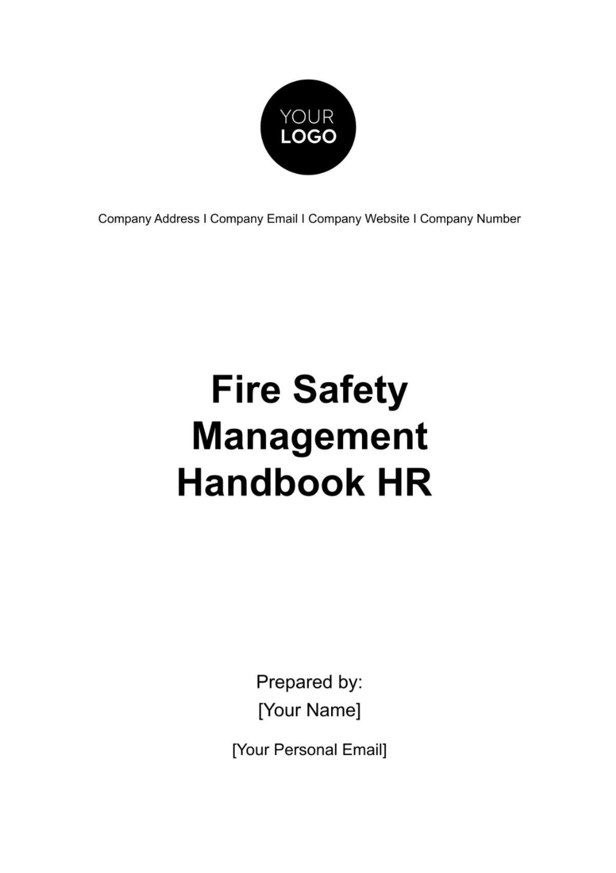 Fire Safety Management Handbook HR Template - Edit Online & Download