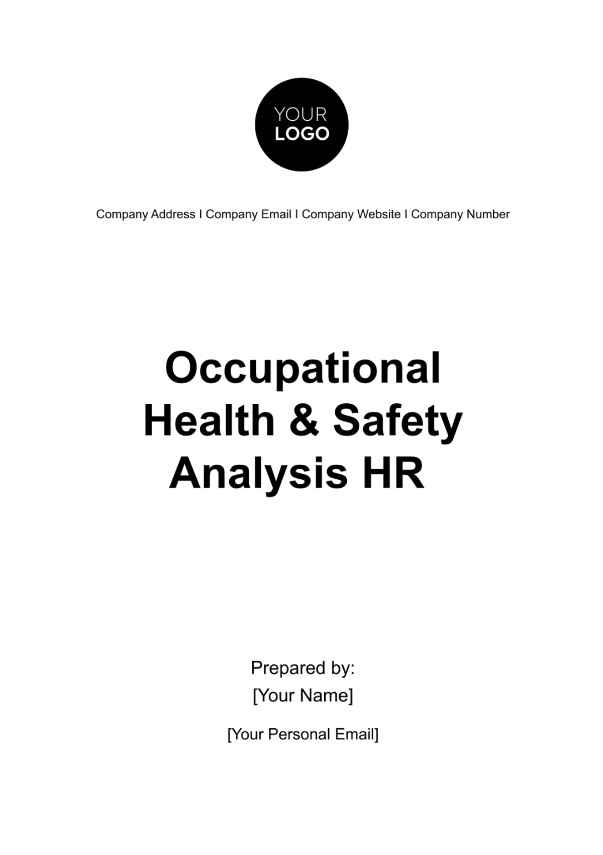 Occupational Health & Safety Analysis HR Template