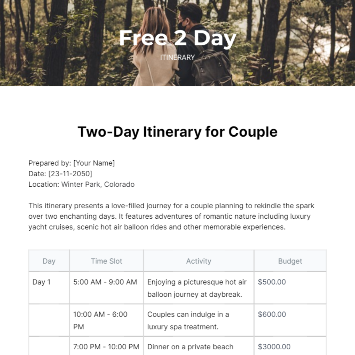 2-day-itinerary-template-edit-online-download-example-template