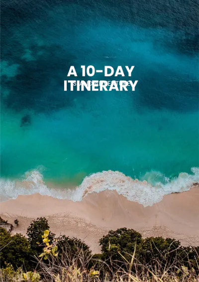 Free 10 Day Itinerary Template to Edit Online