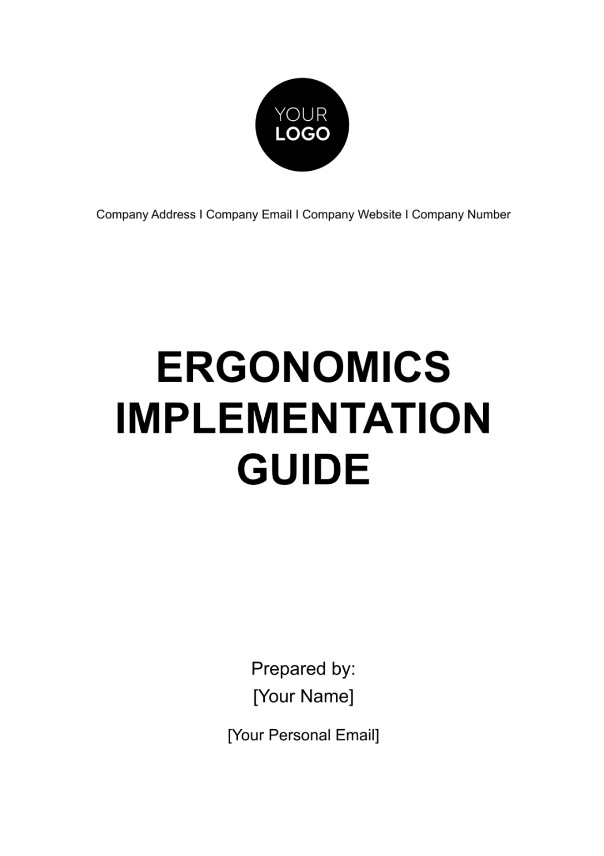 Ergonomics Implementation Guide HR Template