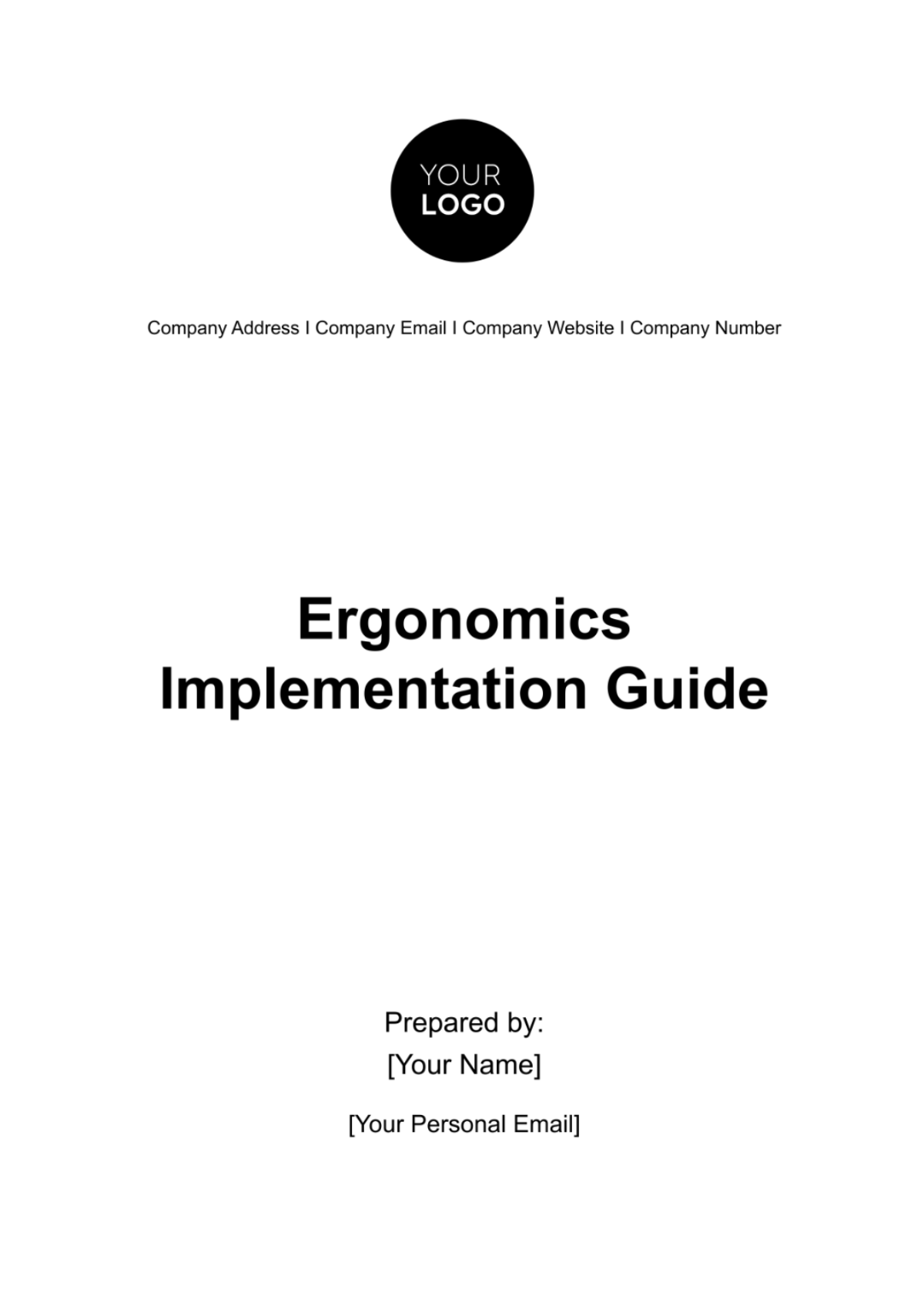 Ergonomics Implementation Guide HR Template - Edit Online & Download