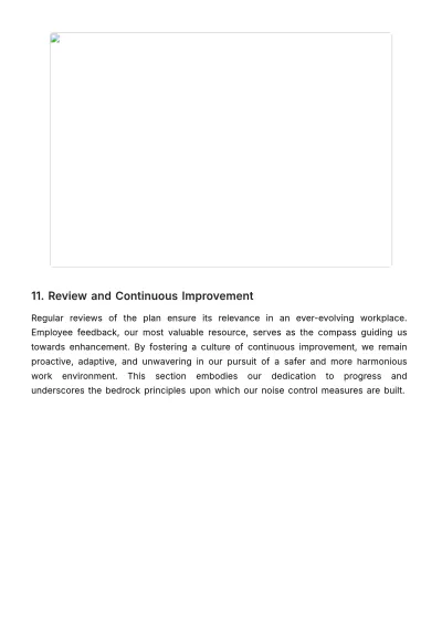 Free Noise Pollution and Control Management Plan HR Template to Edit Online