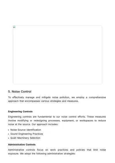 Free Noise Pollution and Control Management Plan HR Template to Edit Online