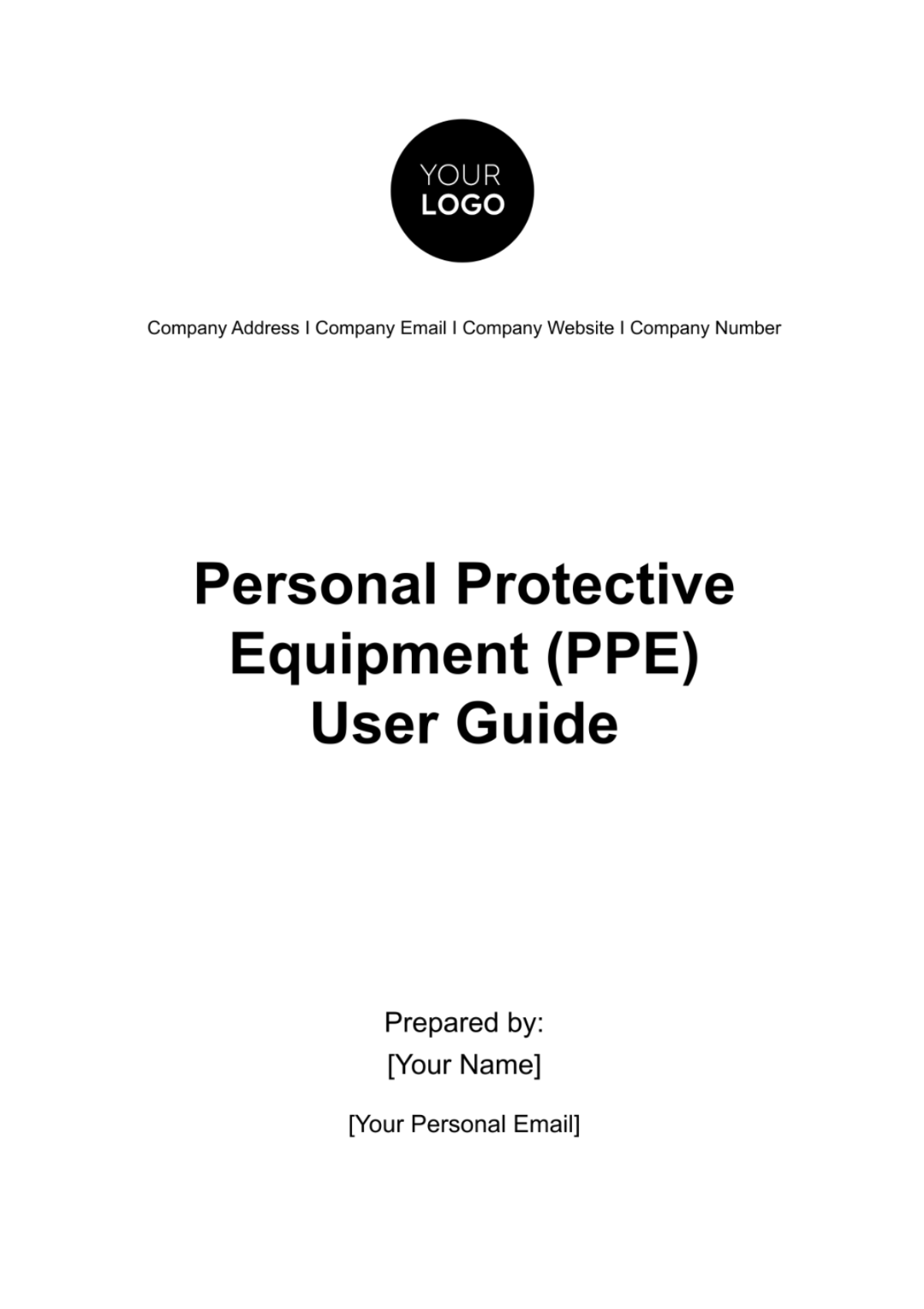 Personal Protective Equipment (PPE) User Guide HR Template - Edit Online & Download