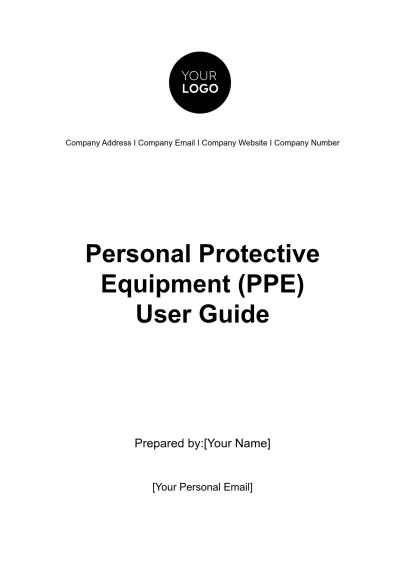 Free Personal Protective Equipment (PPE) User Guide HR Template to Edit Online