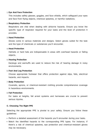 Free Personal Protective Equipment (PPE) User Guide HR Template to Edit Online