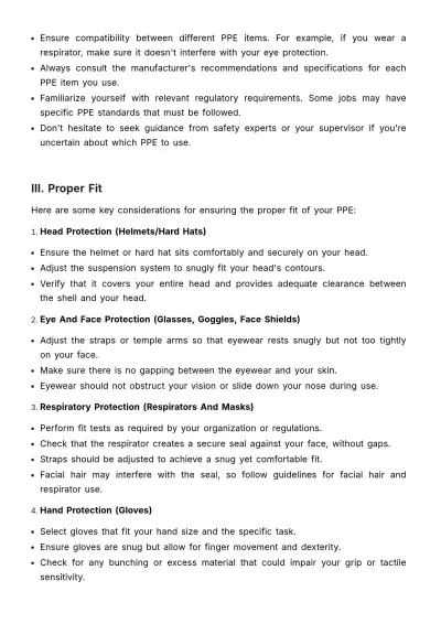 Free Personal Protective Equipment (PPE) User Guide HR Template to Edit Online