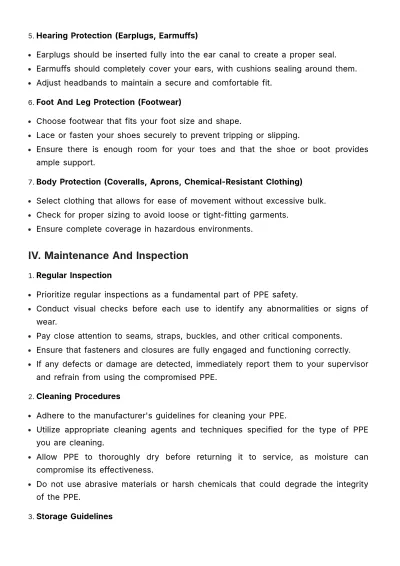 Free Personal Protective Equipment (PPE) User Guide HR Template to Edit Online