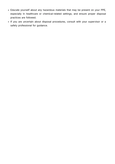 Free Personal Protective Equipment (PPE) User Guide HR Template to Edit Online