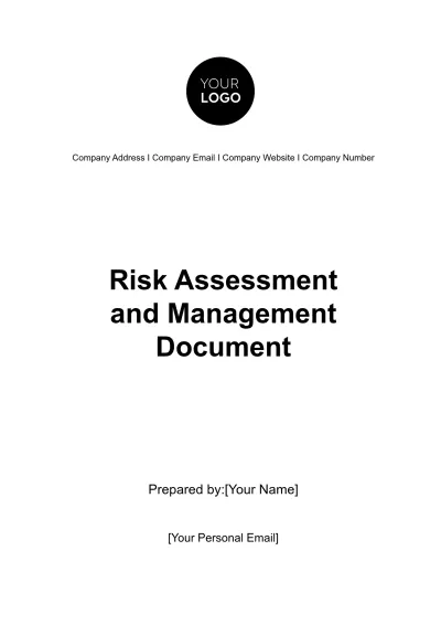 Free Risk Assessment and Management Document HR Template to Edit Online