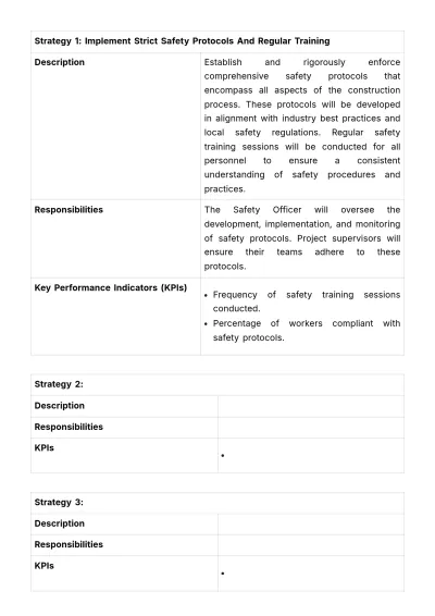 Free Risk Assessment and Management Document HR Template to Edit Online