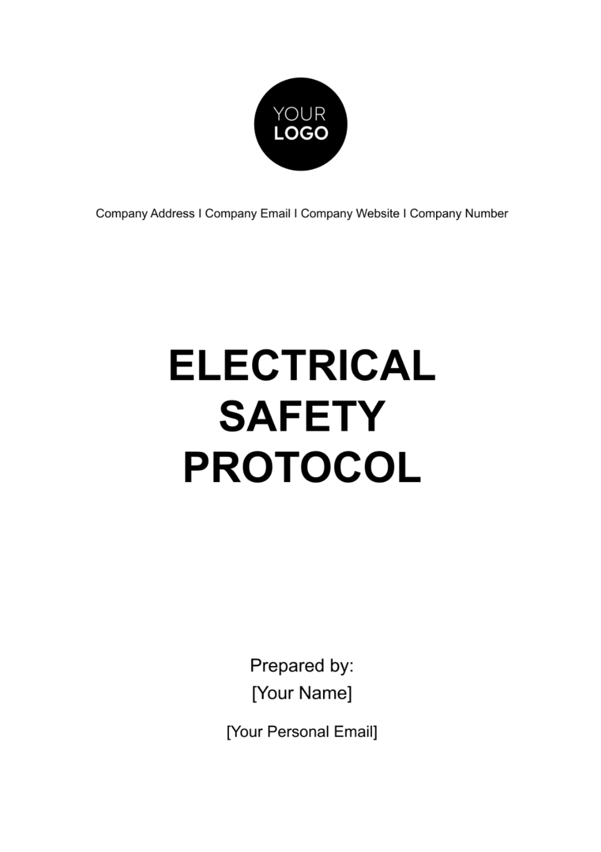 Electrical Safety Protocol HR Template