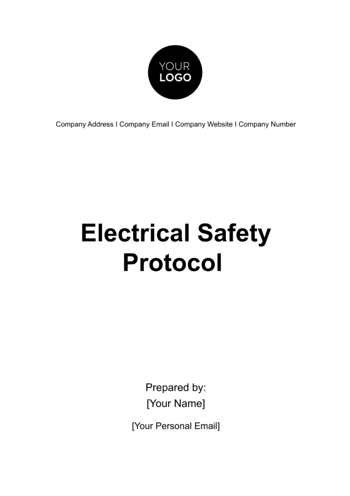 Electrical Safety Protocol HR Template - Edit Online & Download