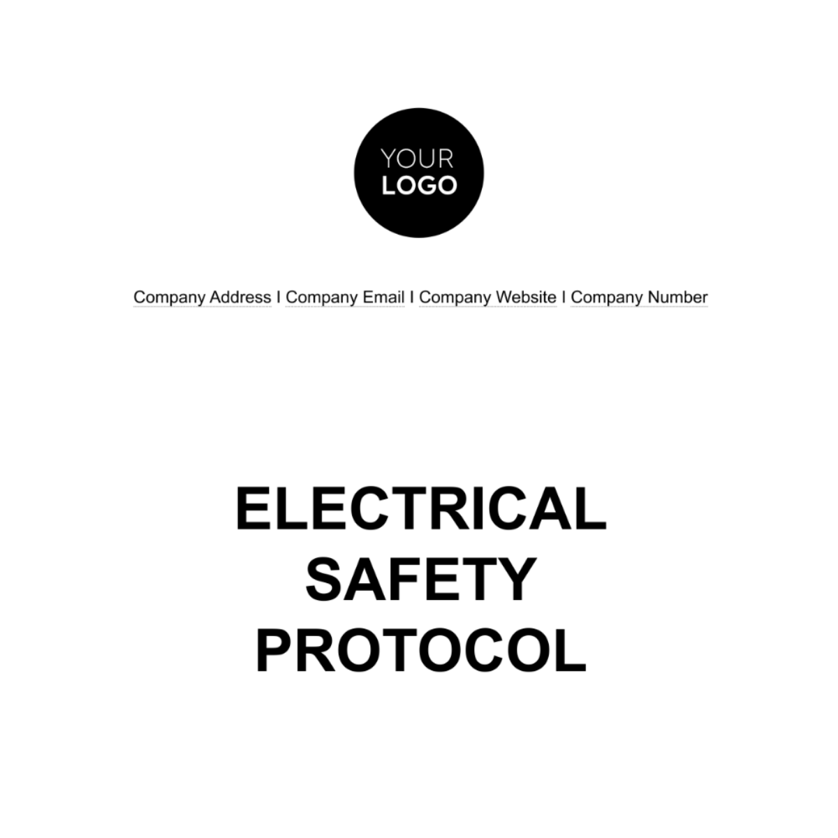 Electrical Safety Protocol HR Template - Edit Online & Download