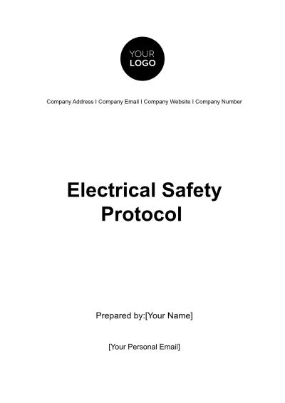 Free Electrical Safety Protocol HR Template to Edit Online