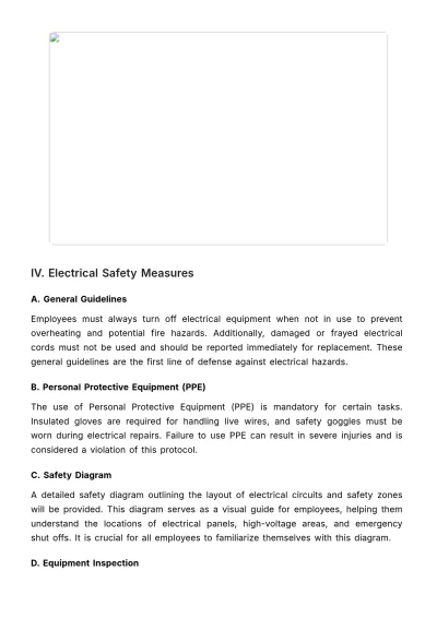 Free Electrical Safety Protocol HR Template to Edit Online