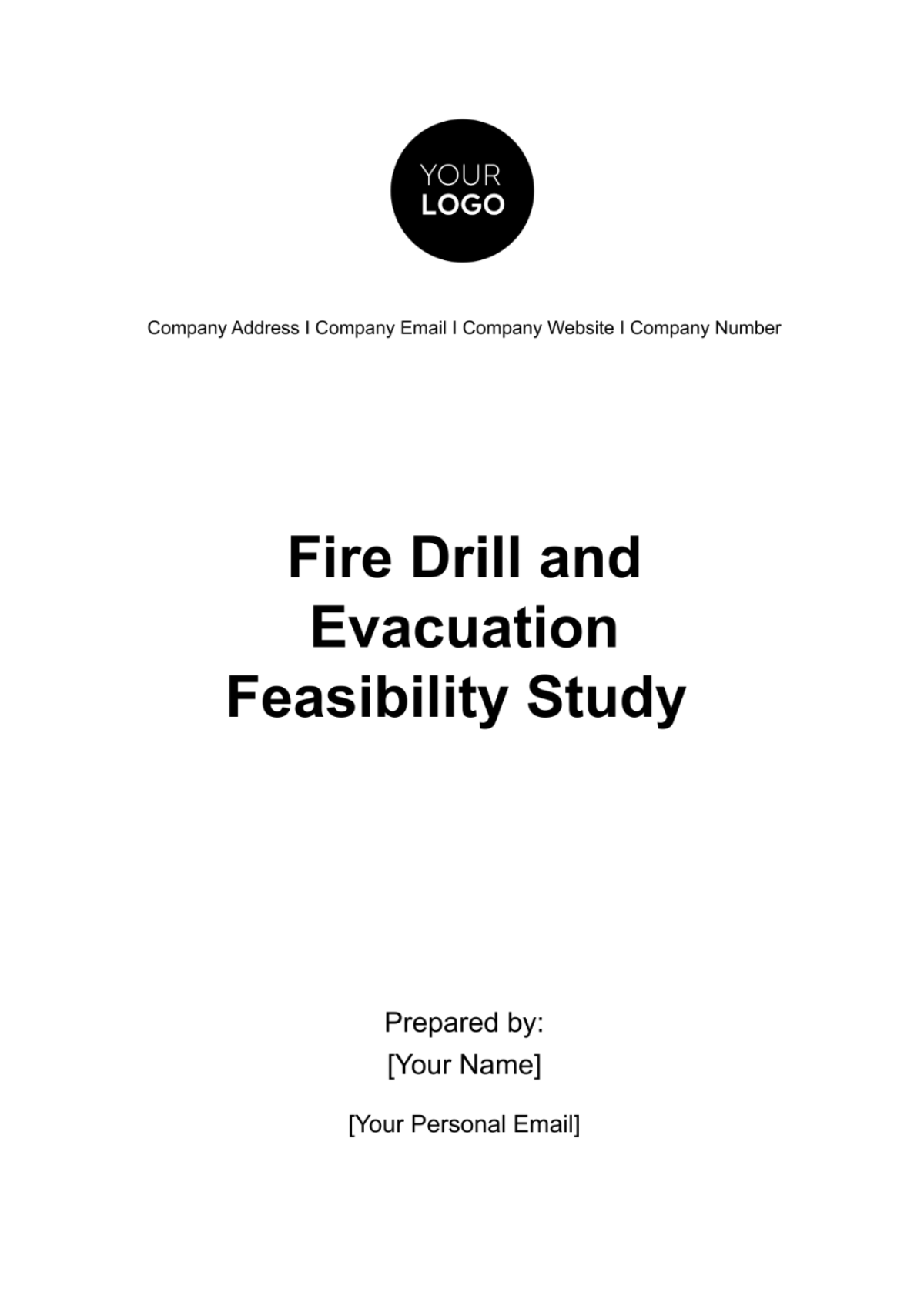 Fire Drill and Evacuation Feasibility Study HR Template