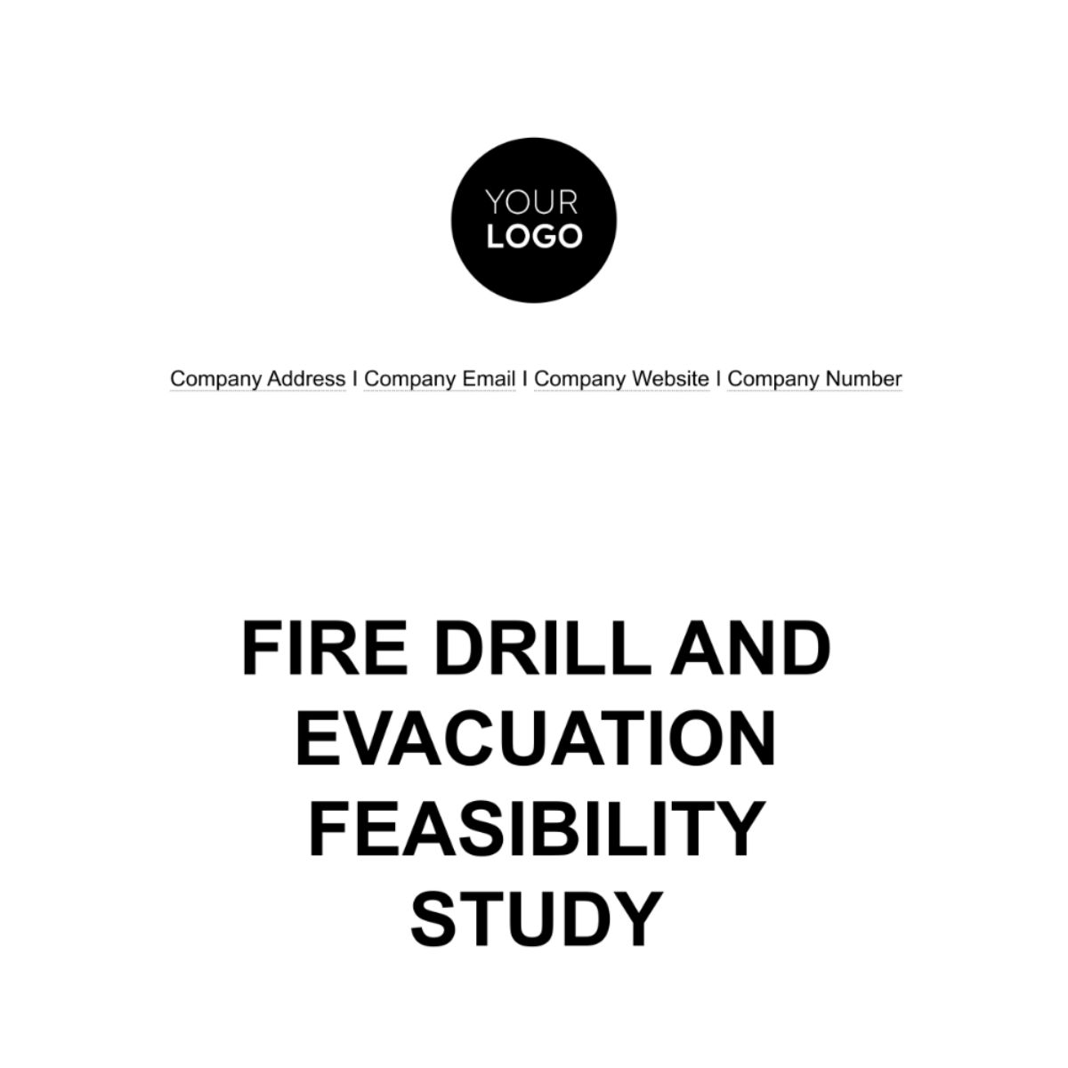 Fire Drill and Evacuation Feasibility Study HR Template - Edit Online & Download