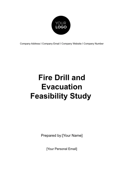 Free Fire Drill and Evacuation Feasibility Study HR Template to Edit Online
