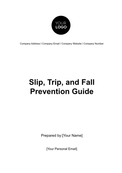 Free Slip, Trip, and Fall Prevention Guide HR Template to Edit Online