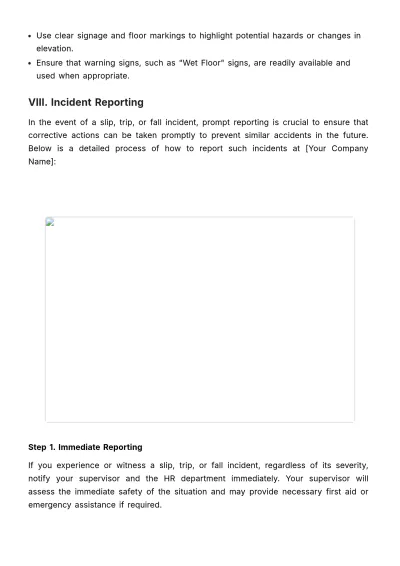 Free Slip, Trip, and Fall Prevention Guide HR Template to Edit Online