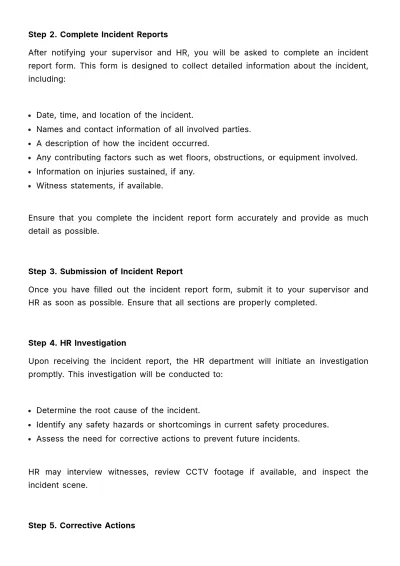 Free Slip, Trip, and Fall Prevention Guide HR Template to Edit Online