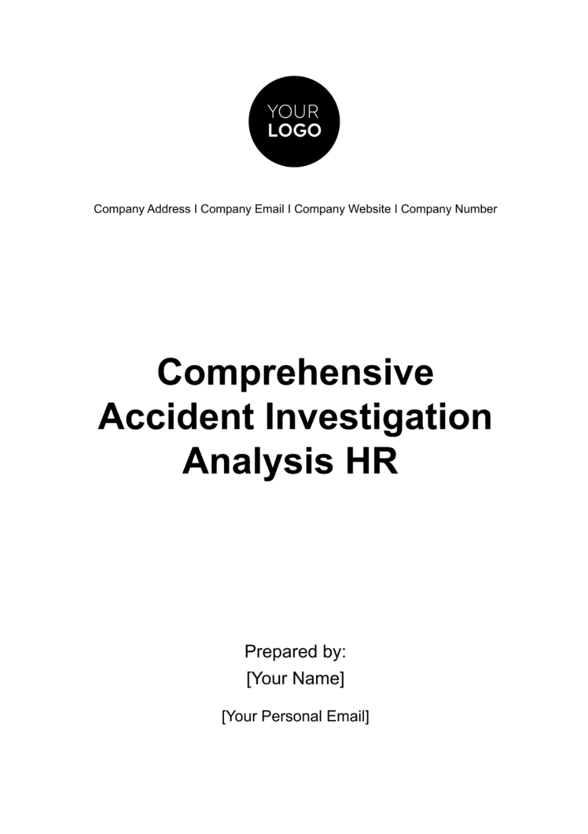 Comprehensive Accident Investigation Analysis HR Template - Edit Online & Download