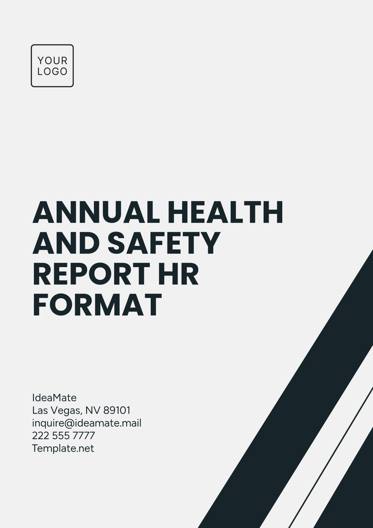 Annual Health and Safety Report HR Format Template - Edit Online & Download