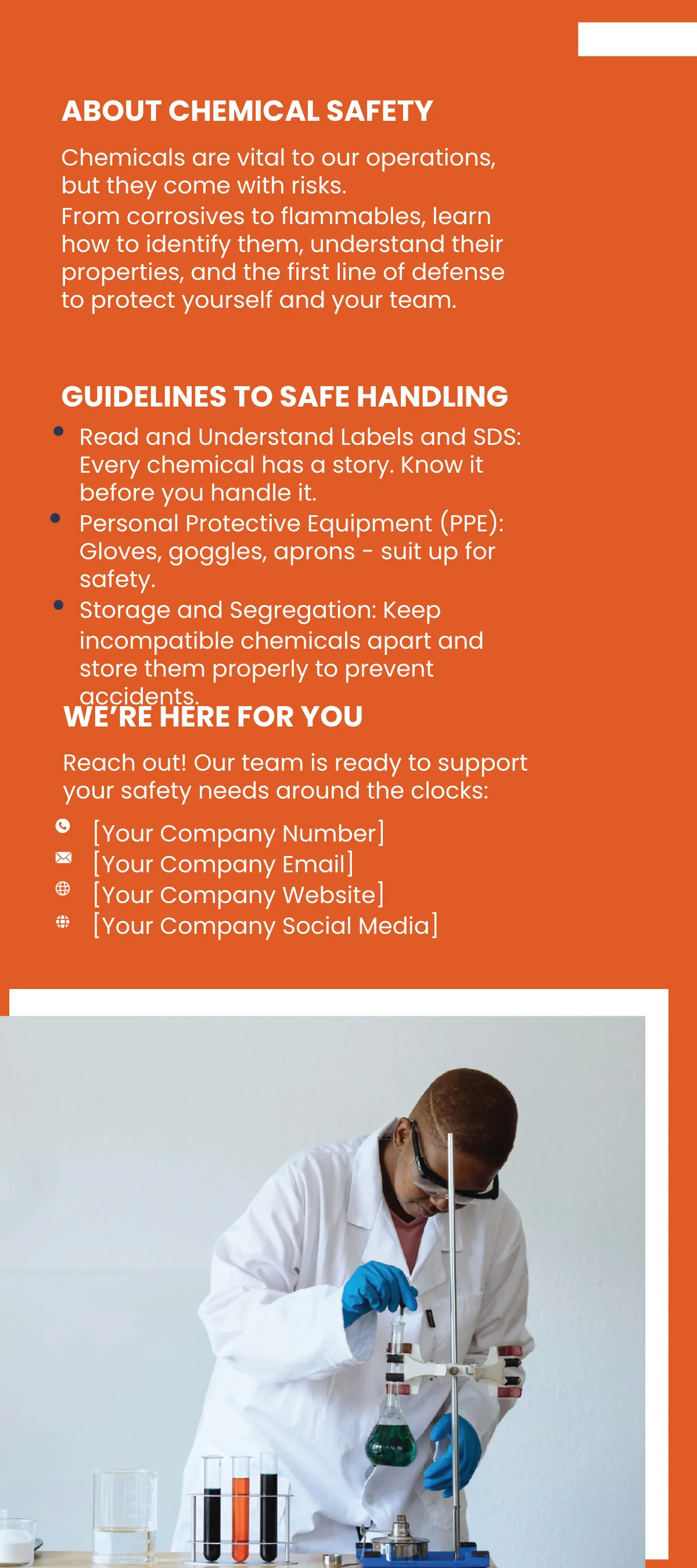 Free Chemical Handling and Storage Rack Card Template to Edit Online