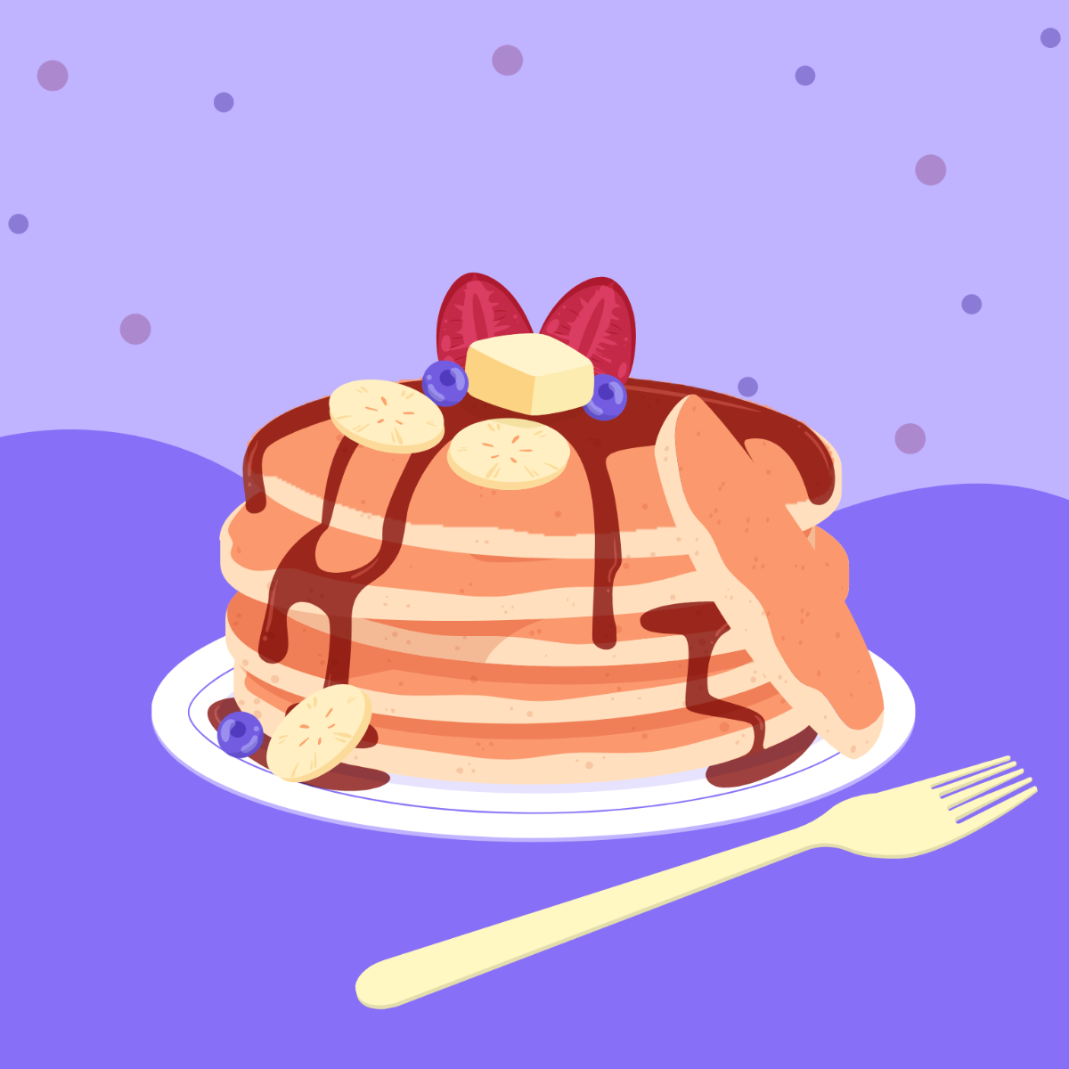 Free  Pancake Day Vector Template