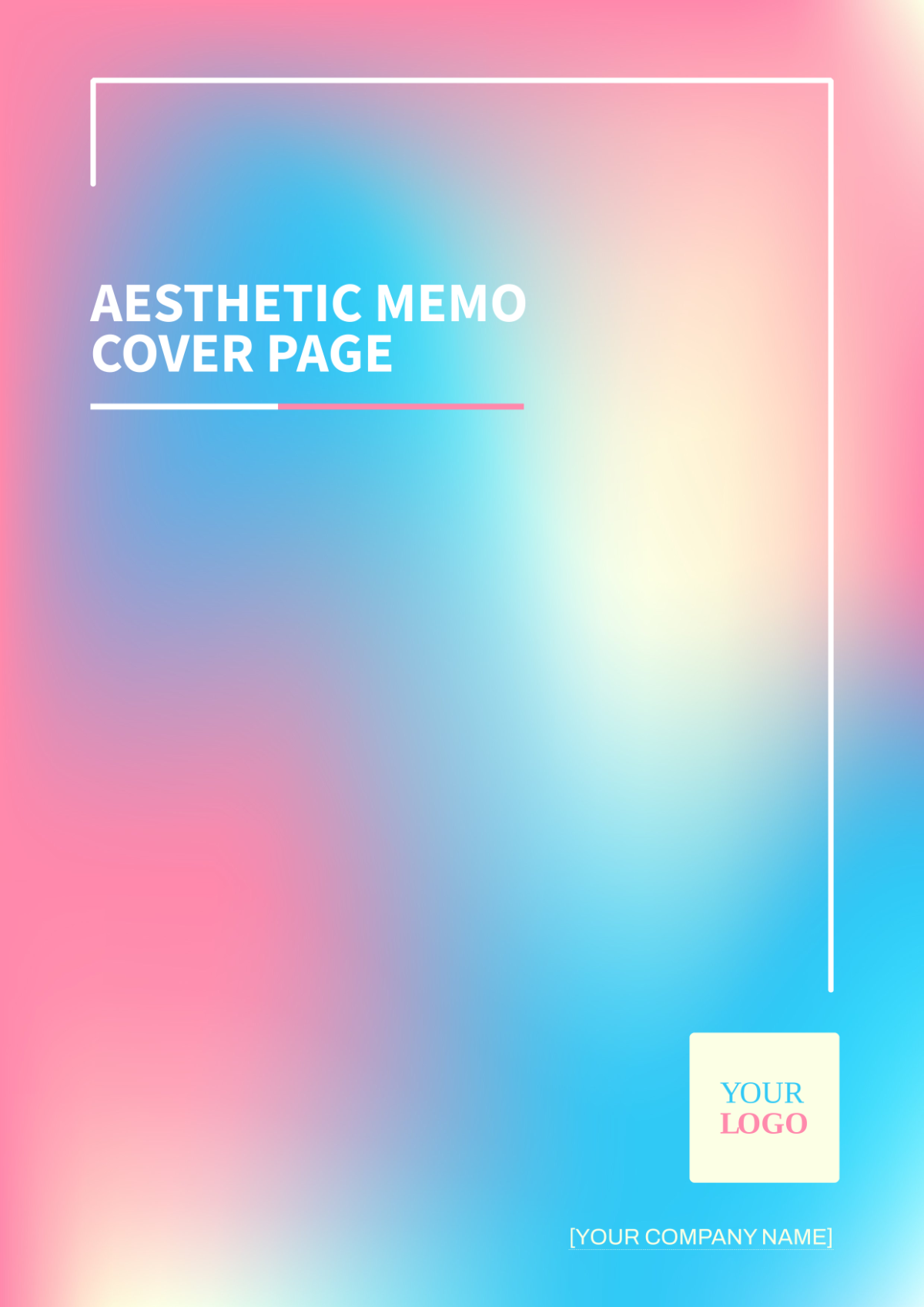 Aesthetic Memo Cover Page