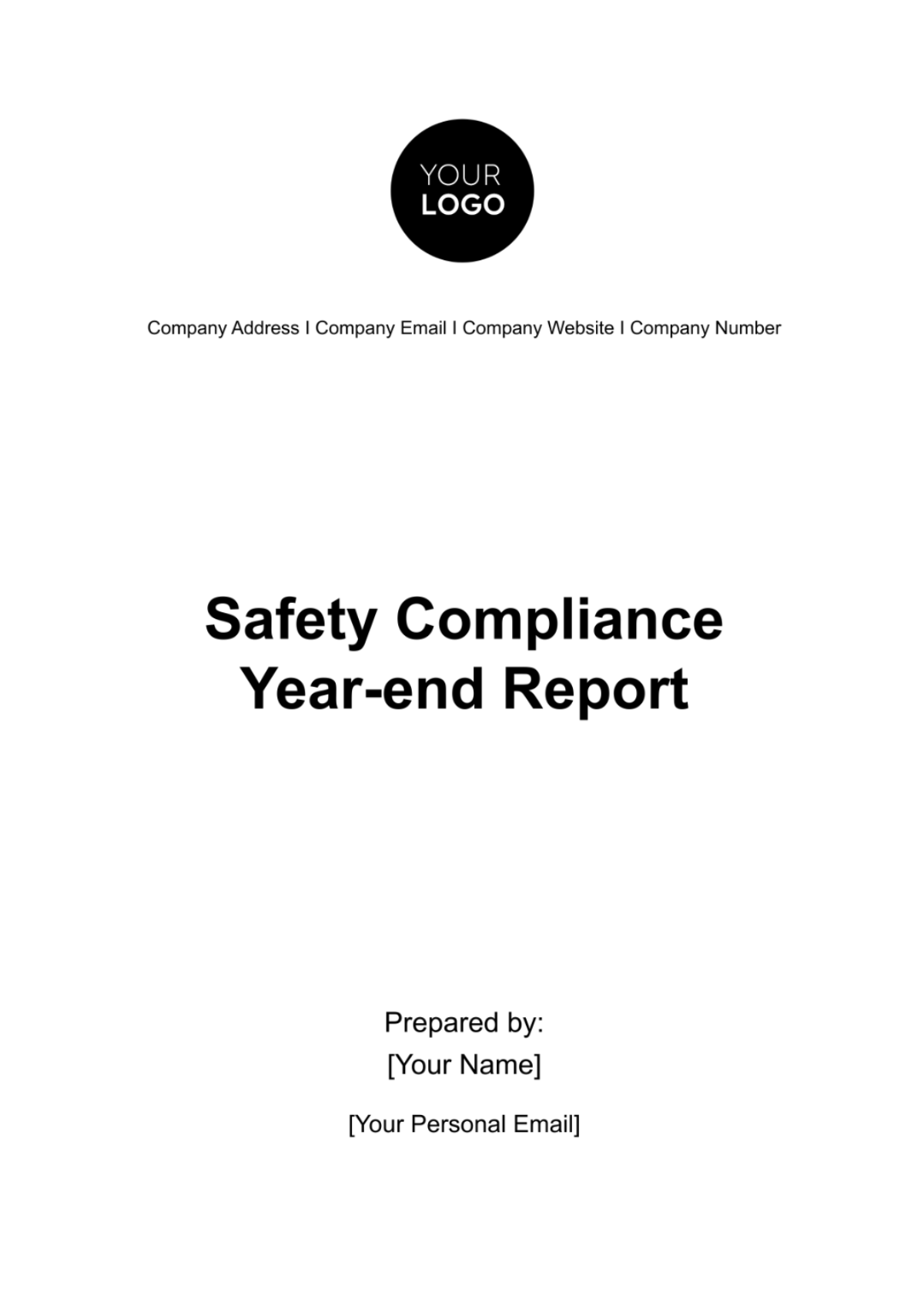 Safety Compliance Year-end Report HR Template - Edit Online & Download