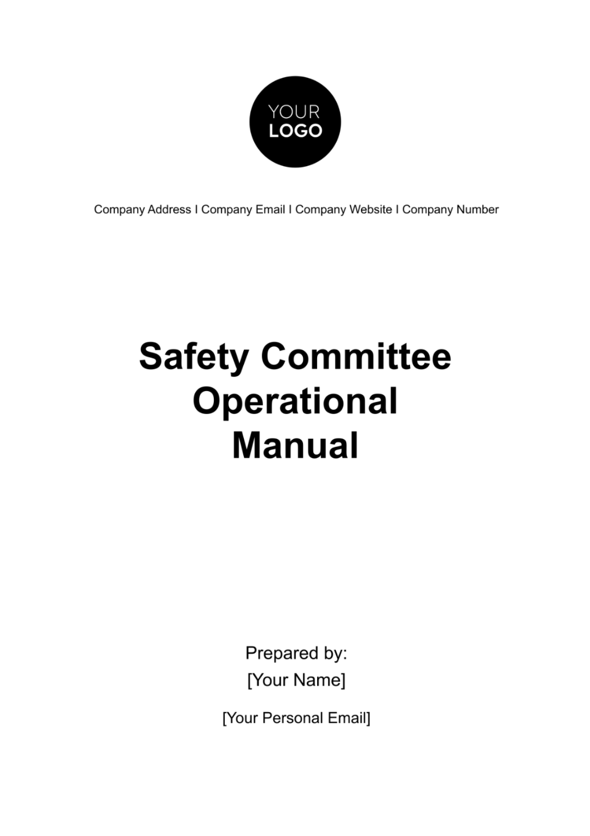 Free Safety Committee Operational Manual HR Template