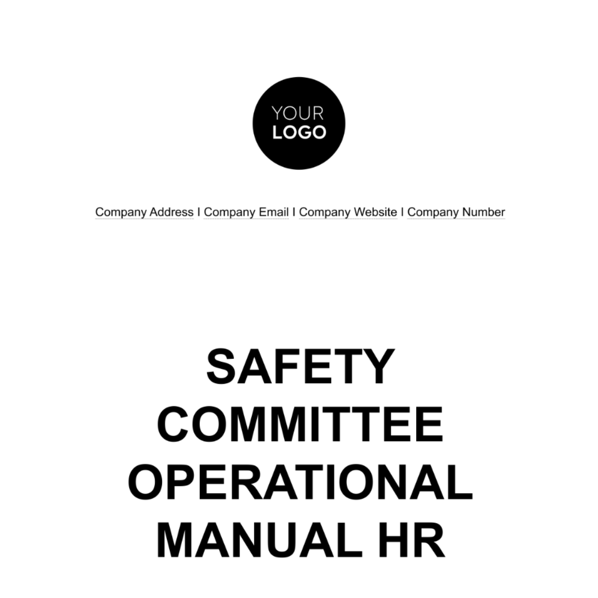 Safety Committee Operational Manual HR Template - Edit Online & Download