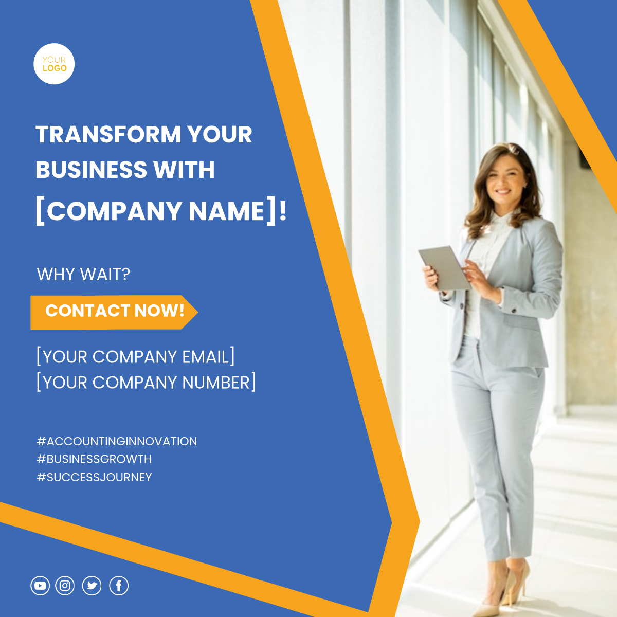 Free Accounting Instagram Post Template