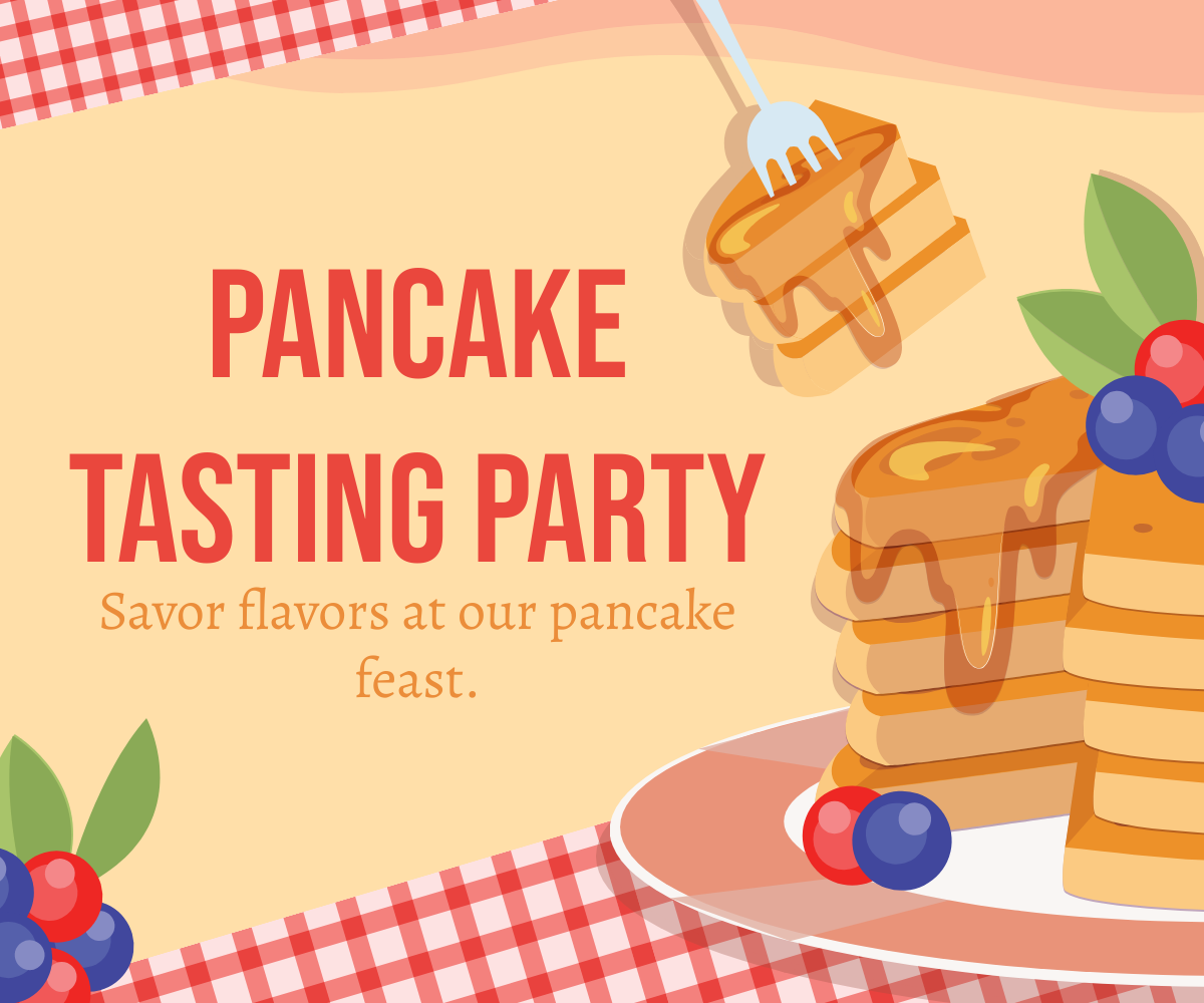 Free  Pancake Day Ad Banner Template