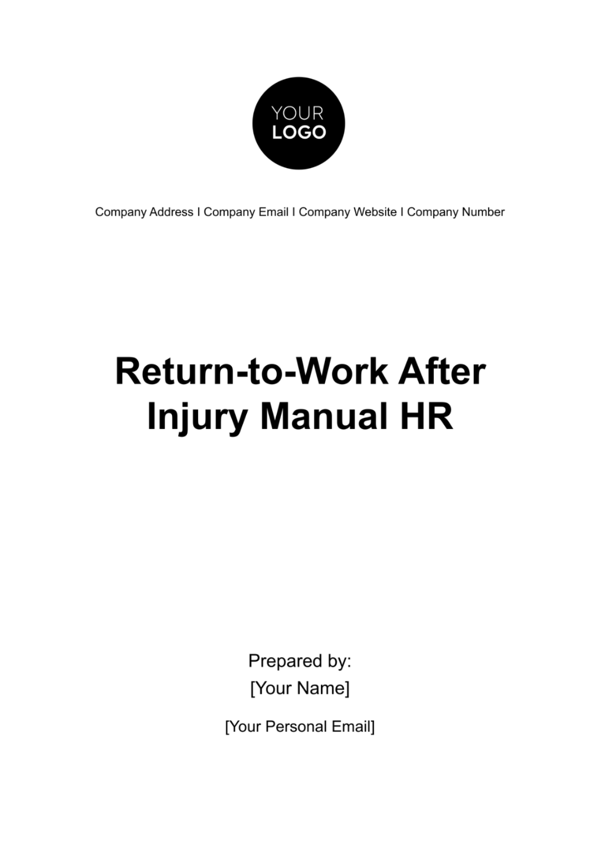 Free Return-to-Work After Injury Manual HR Template