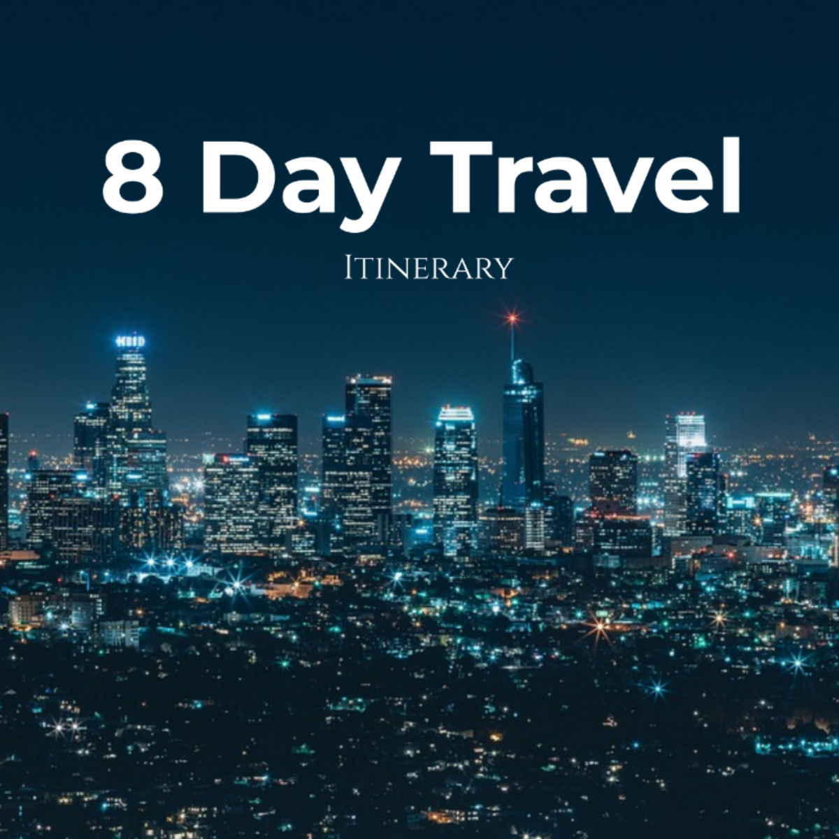 8 Day Travel Itinerary Template