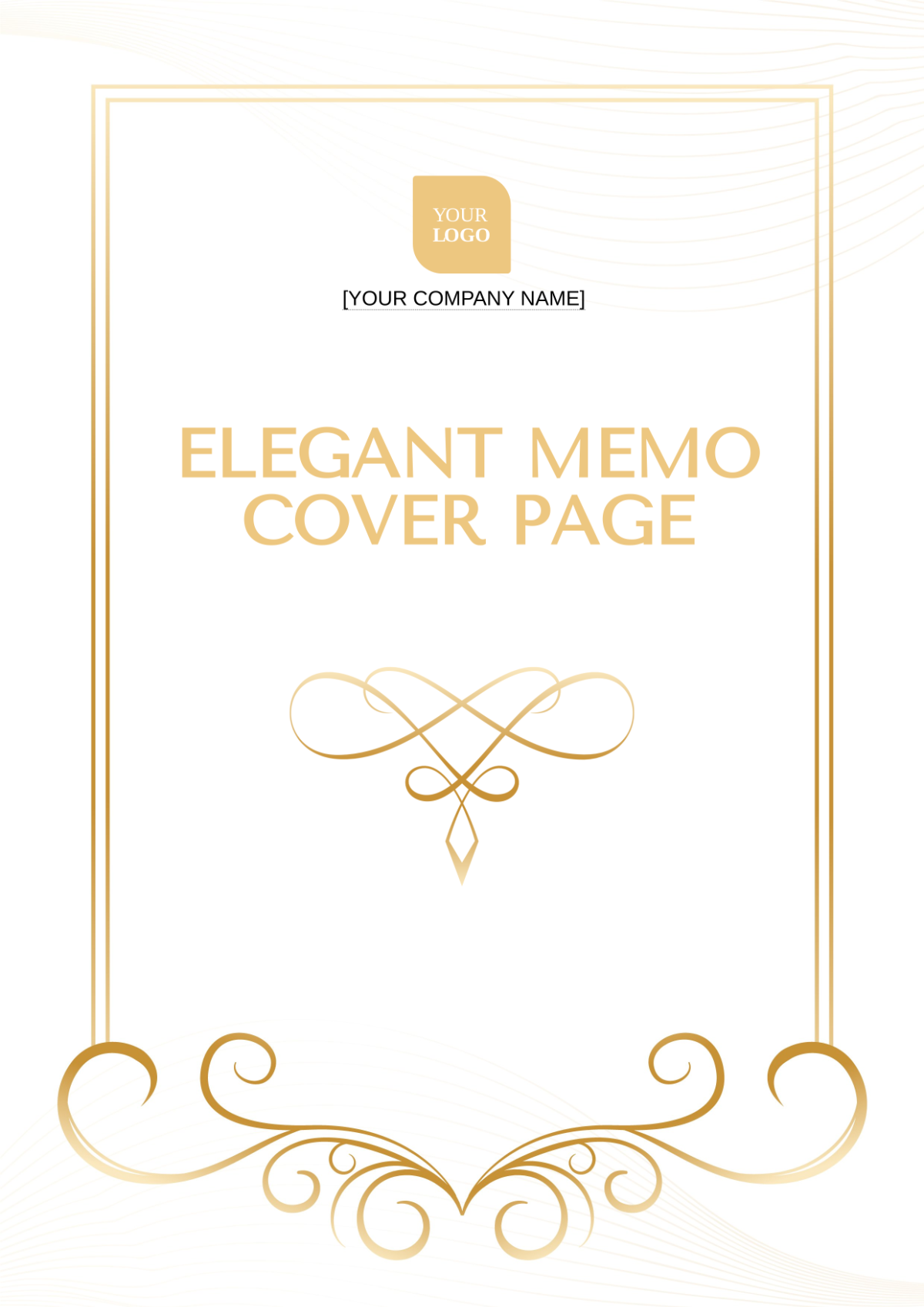 Elegant Memo Cover Page