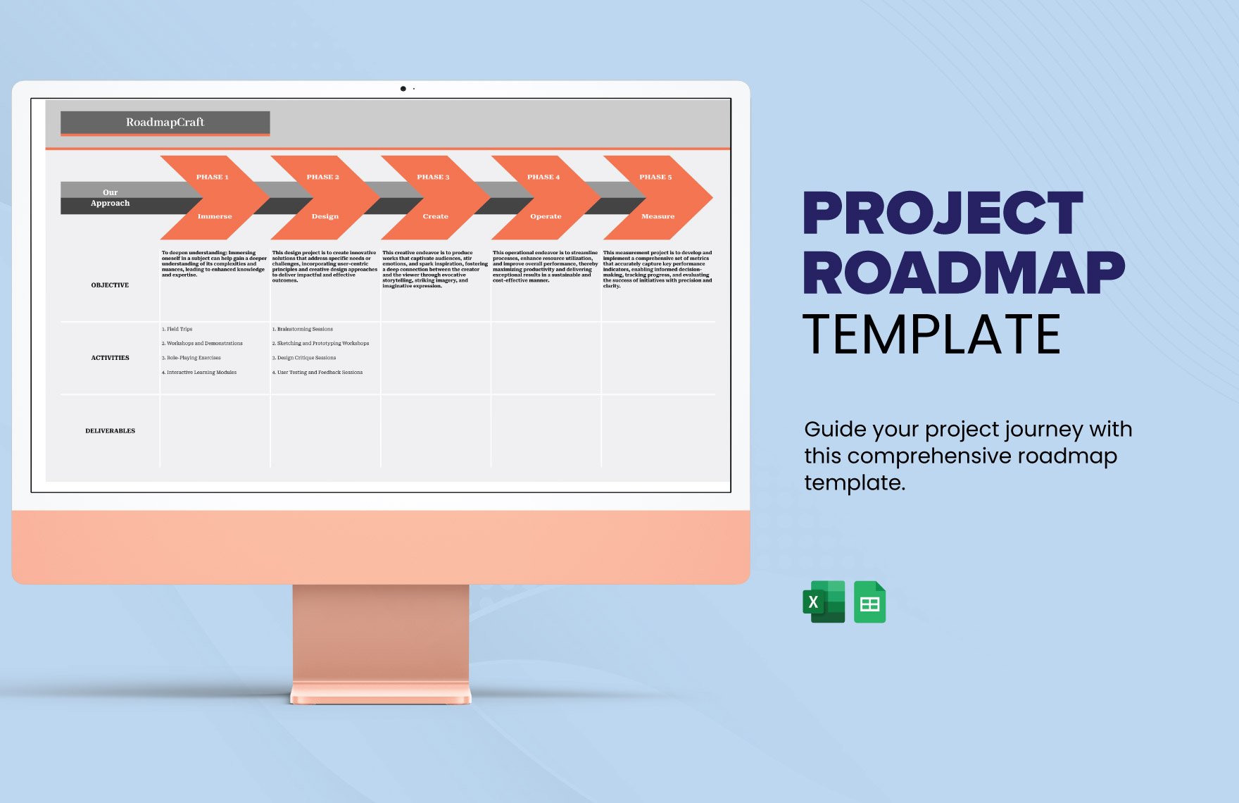 Free Project Roadmap Template in Excel, Google Sheets