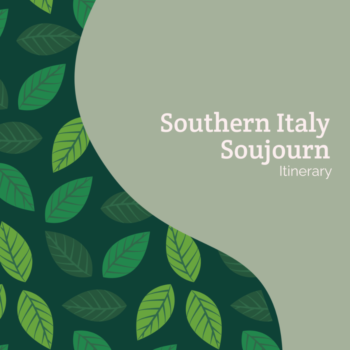 Southern Italy Itinerary Template - Edit Online & Download